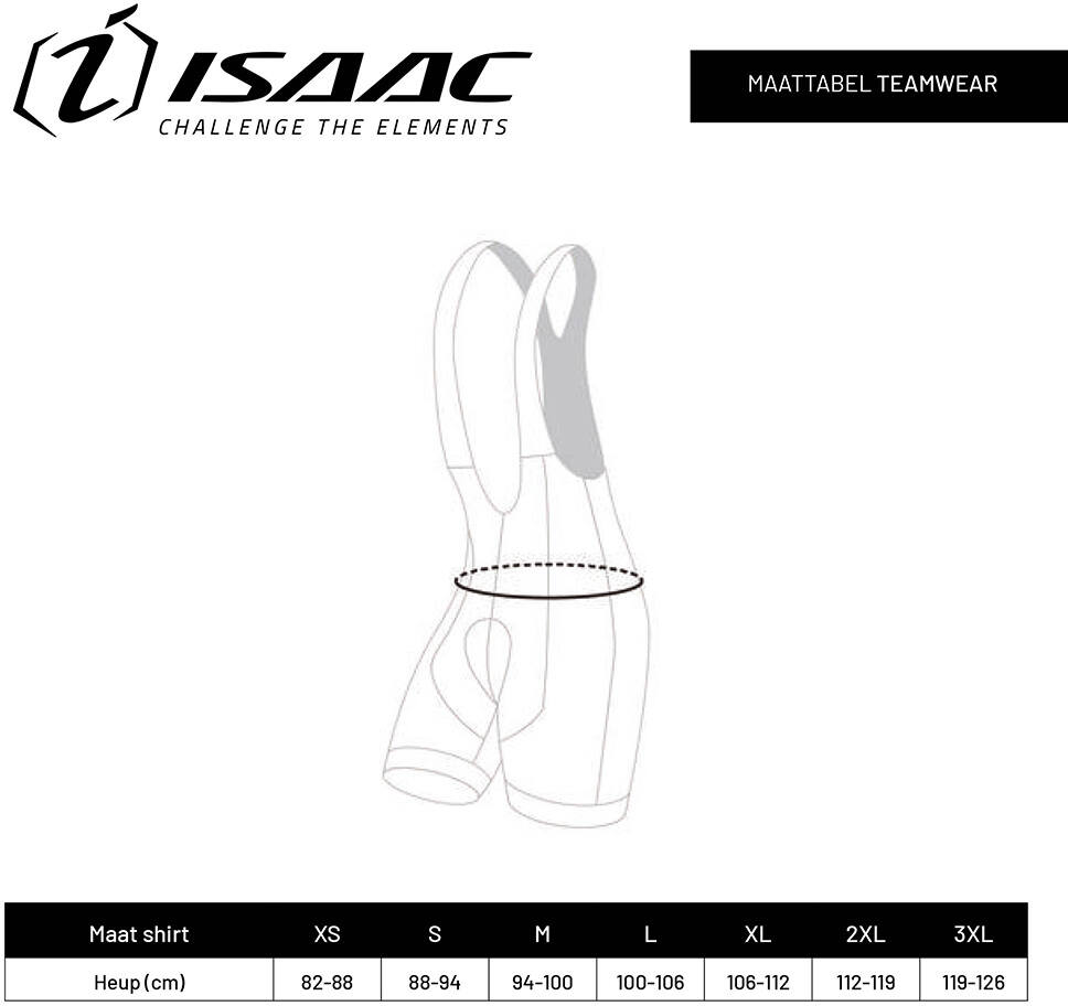 Isaac - Teamwear Bibshort Size XXL
